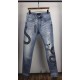 Replica AMIRI GLITTER SNAKE BROKEN JEAN CLASSIC INDIGO/WHITE #48727